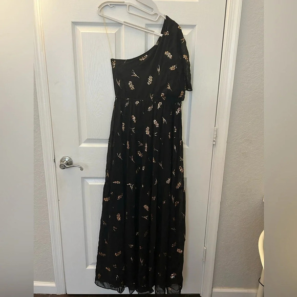 ! Hale Bob Hollynn Asymmetrical Solid Maxi sz L - Picture 5 of 10